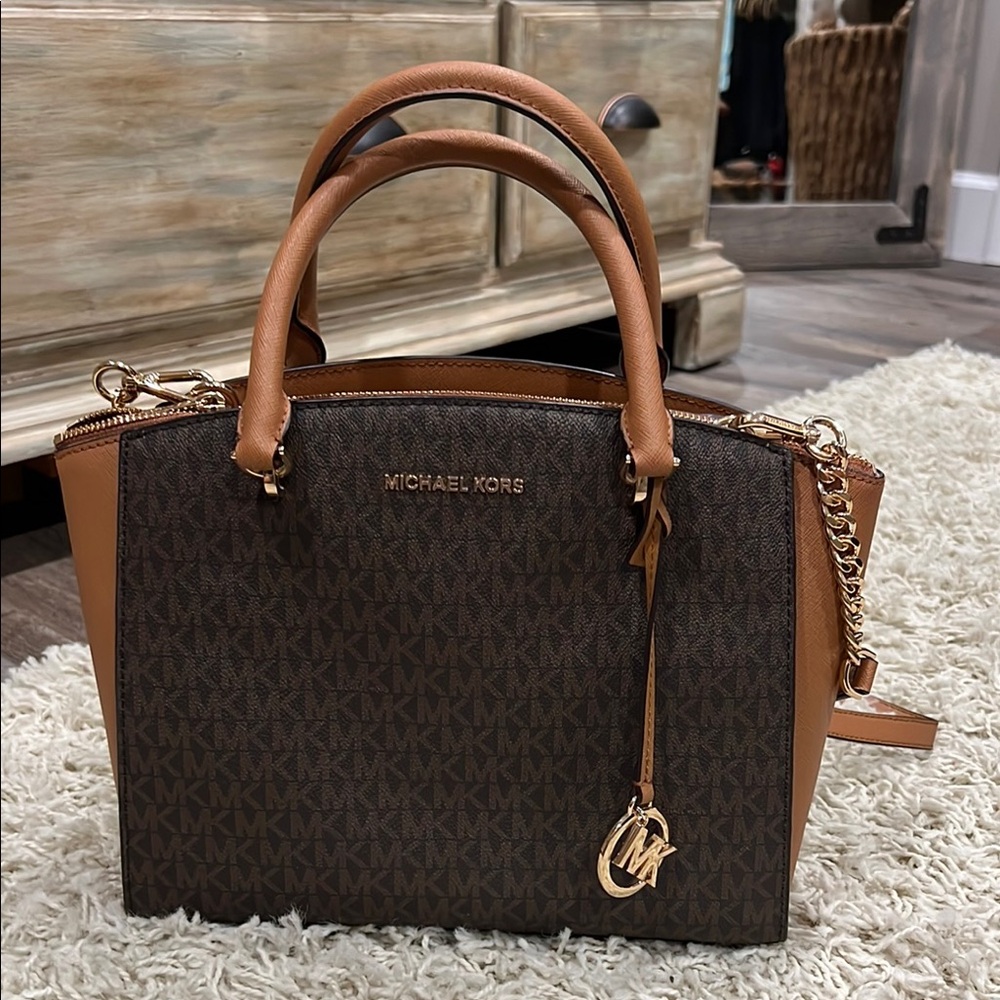 Michael Kors Ellis Brown and Tan Women's Bag